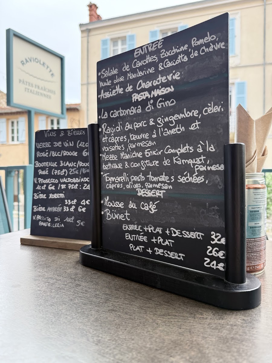 Menu Raviolette - Pastificio - Ristorante Di Pasta - Tourrettes Sur Loup-3